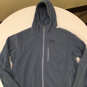 Patagonia full zip hooded fleece jacket-XXL